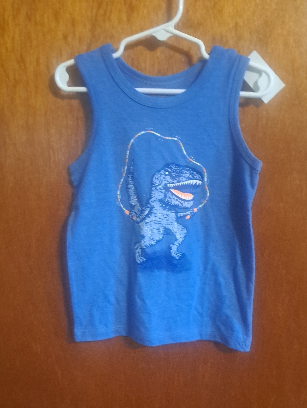 NWT Cat & Jack "Dinosaur Jumping Rope" Tank Top Size 3T